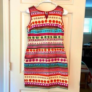 Talbots floral pattern sleeveless mini dress size 4P